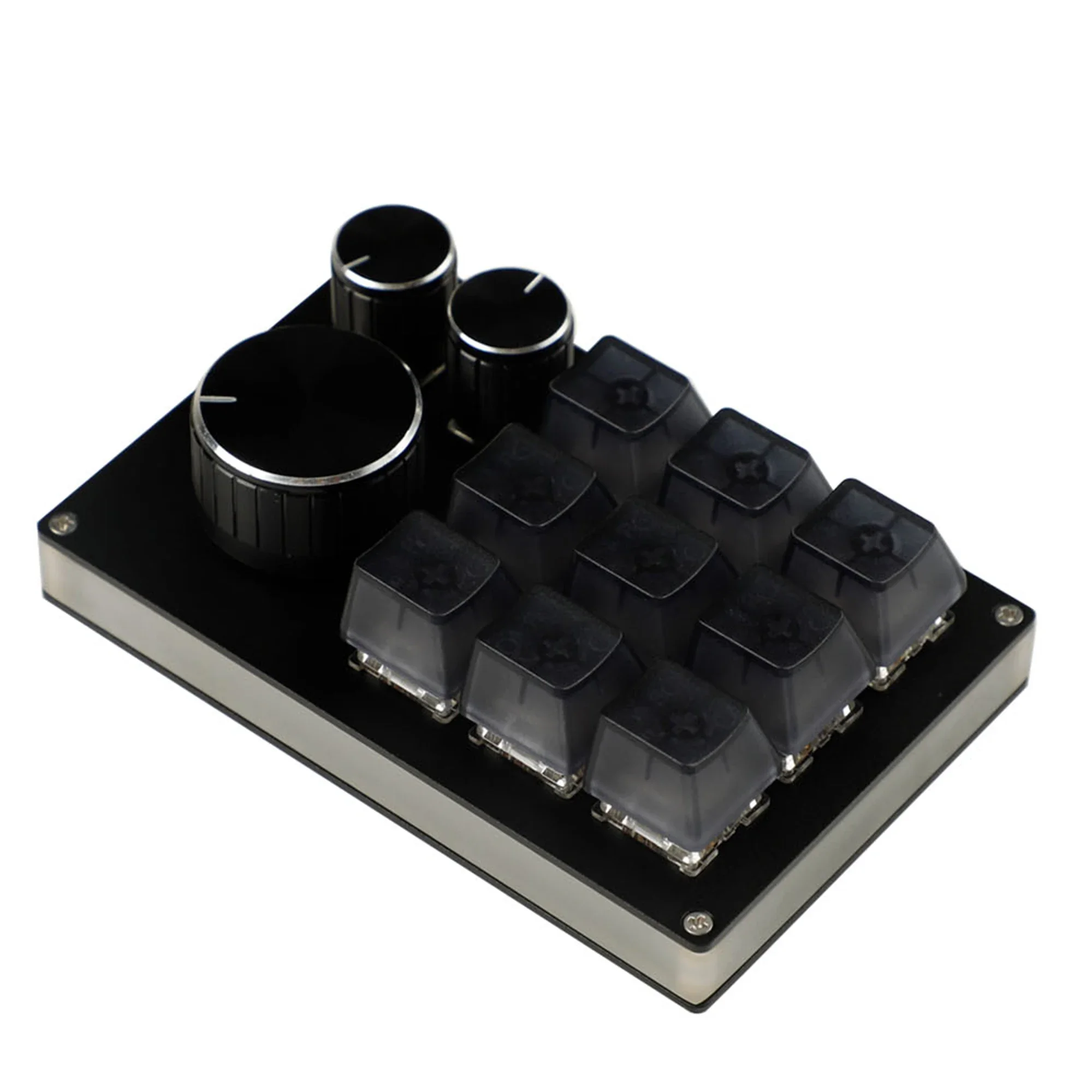 tastiera-meccanica-con-12-tasti-realizzata-in-alluminio-tramite-tecnologia-cnc-con-supporto-per-tasti-hotswap-illuminazione-rgb-manopola-funzione-macro-connettore-di-tipo-c-e-switch-mx-ideale-per-il-gaming-e-per-l’utilizzo-con-programmi-come-photoshop