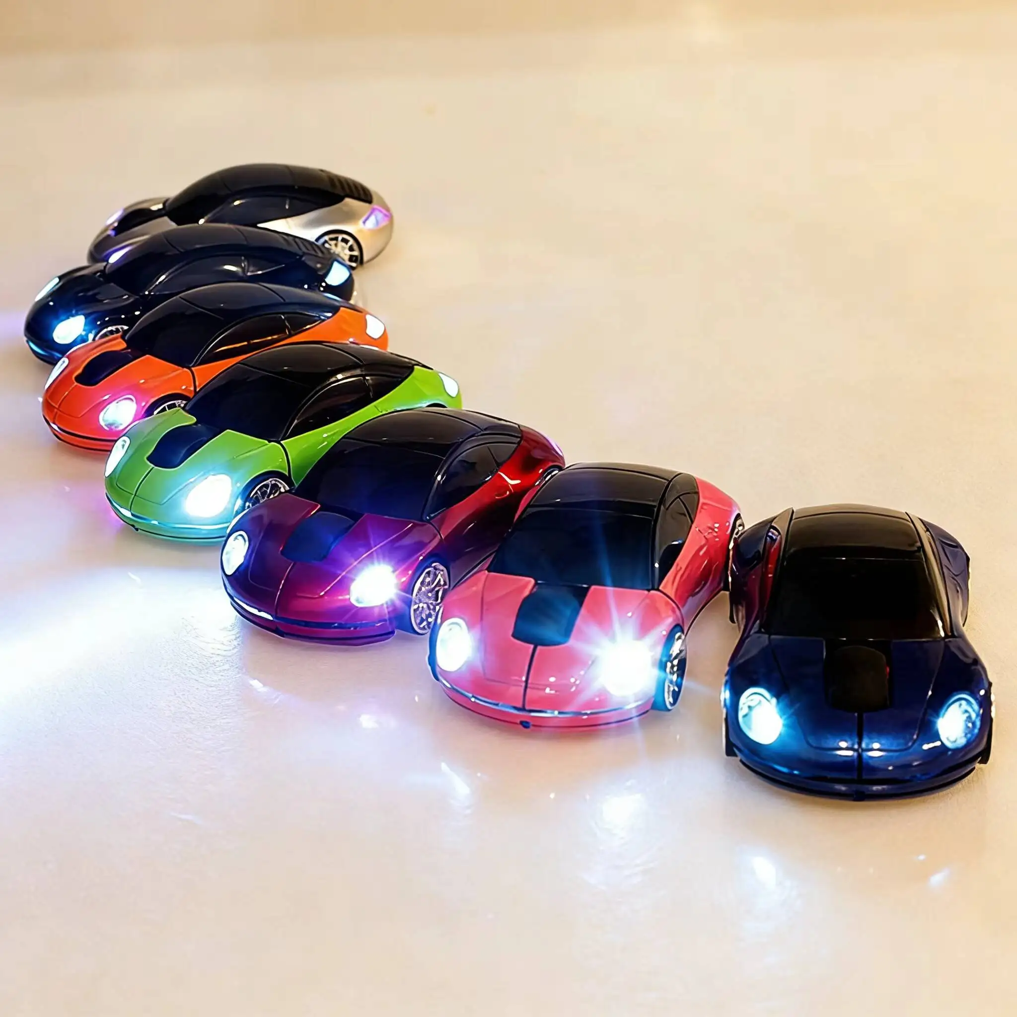

Cool Sports Car Mini Wireless Mouse 2.4G USB Optical Ergonomic Portable for PC Laptop Desktop Gaming Office Kids Creative Gift