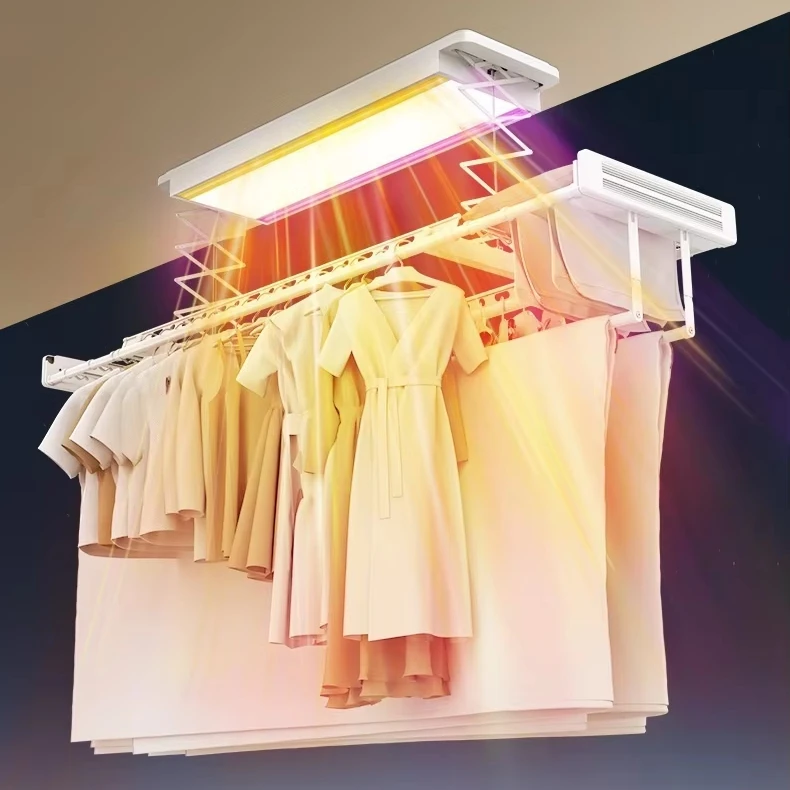 

LED Automatic Smart Control Clothes Rack Electric Cloth Drying Hanger with Smart System for Modern Laundry Supplies