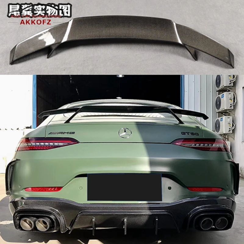 Carbon Fiber / FRP Car Styling Boot Racing GT Wings Rear Tail Spoiler For Benz AMG 4 doors GT43 GT50 GT53 OEM Style