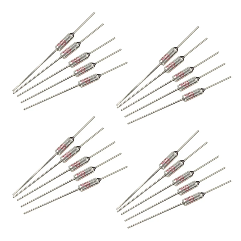 20 Pcs Circuit Cut Off TF 185 Celsius 250V 10A Temperature Thermal Fuses