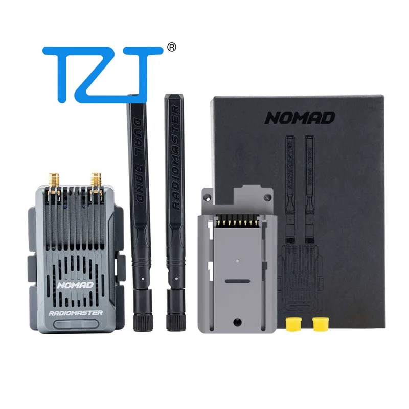 TZT Nomad Gemini Xcrossband ELRS Dual 1W ExpressLRS Module 2.4GHz/900MHz 2xLR1121 RF Transceiver with Nano Adapter