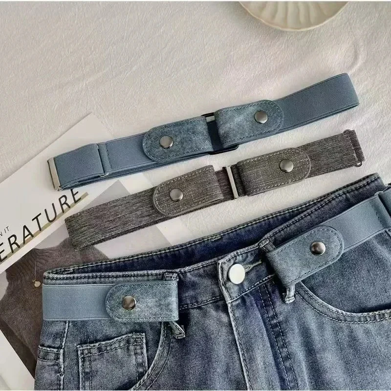 New Adjustable Stretch Elastic Waist Band Invisible Belt Buckle-Free Belts for Women Men Jean Pants Dress Easy To Wear No Buckle