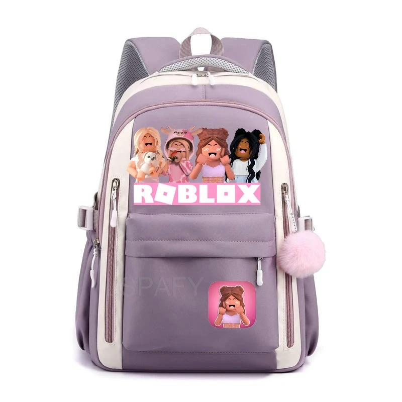 Nowy plecak do gier ROBLOX nastoletnia dziewczyna uczeń powrót do szkoły tornister Anime Bookbag torba dziewczyna chłopiec plecak dla dzieci﻿ Plecak