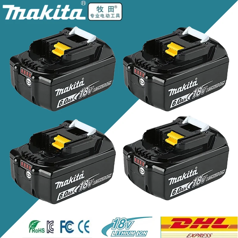

Original Makita 18V 2Ah/5Ah/6Ah/9Ah Battery, for Makita BL DTD DTW DAS DDF TD TW BCS BDA BDF DMP GA Power Tools Battery