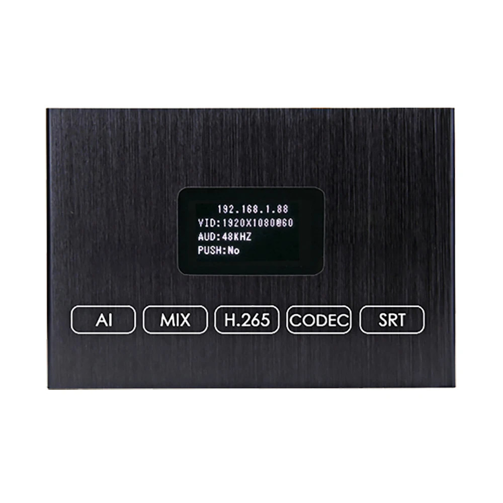 H.265 1080P HDMI Encoder/Decoder w/Built-in OLED Screen | Dual USB, RTSP/ONVIF & Live Monitoring
