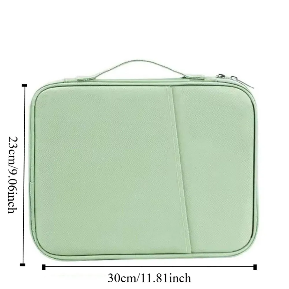 حافظة كمبيوتر لوحي احترافية مع مقبض حقيبة كمبيوتر محمول خفيفة الوزن مقاومة للماء للكمبيوتر المحمول بسحاب مزدوج 11 بوصة حقيبة كمبيوتر محمول للأعمال