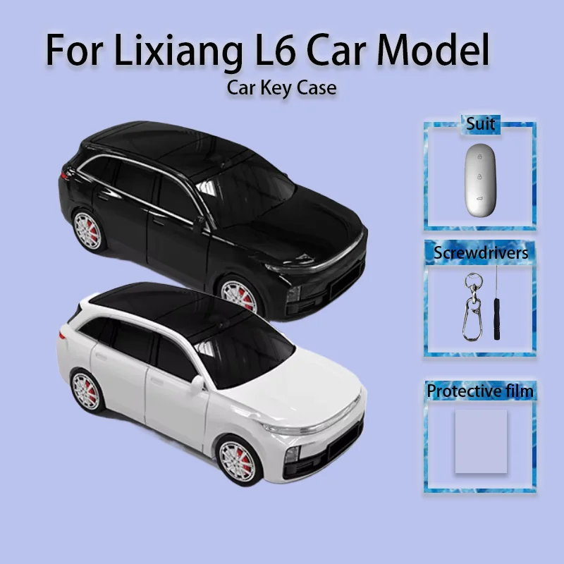 For Li Lixiang L6 Key Case Cover Car Model Remote Control Protective Key Holder Chain Creative Buckle Surprise Gift Accessories