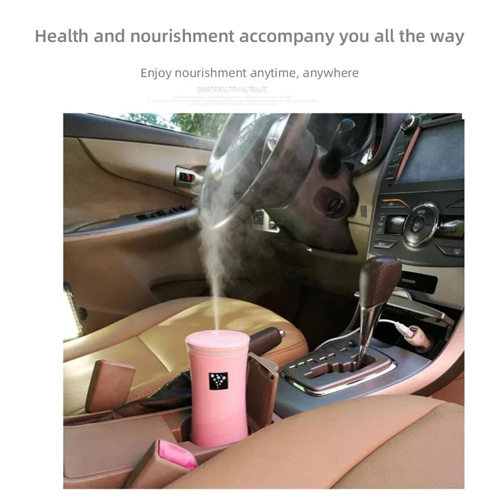 مرطب هواء صغير USB مع ضوء LED مرطب هواء محمول للسيارة والمكتب والمكتب، مرطب شخصي فائق الهدوء، مثالي