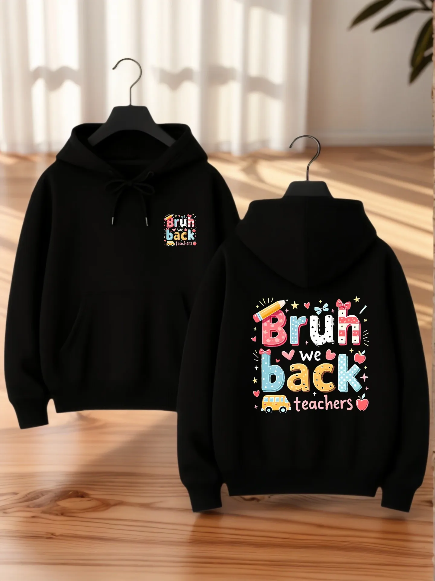 

Graphic Hoodie, Halloween Thanksgiving Christmas Print, Casual Aesthetic, Soft Fabric, Fall Winter Outfit, For Teens