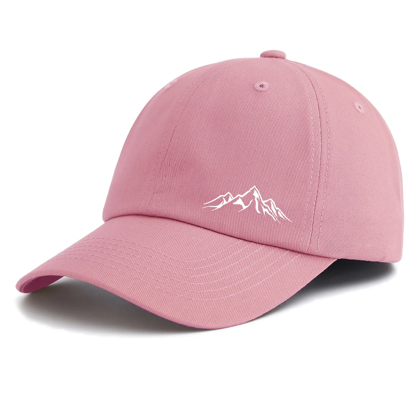 1PS Mountain Printed Baseball Cap Multi-color Classic Hiking Outdoor Sun Hat Minimalist Nature Gorras Beige Dad Hat view 5