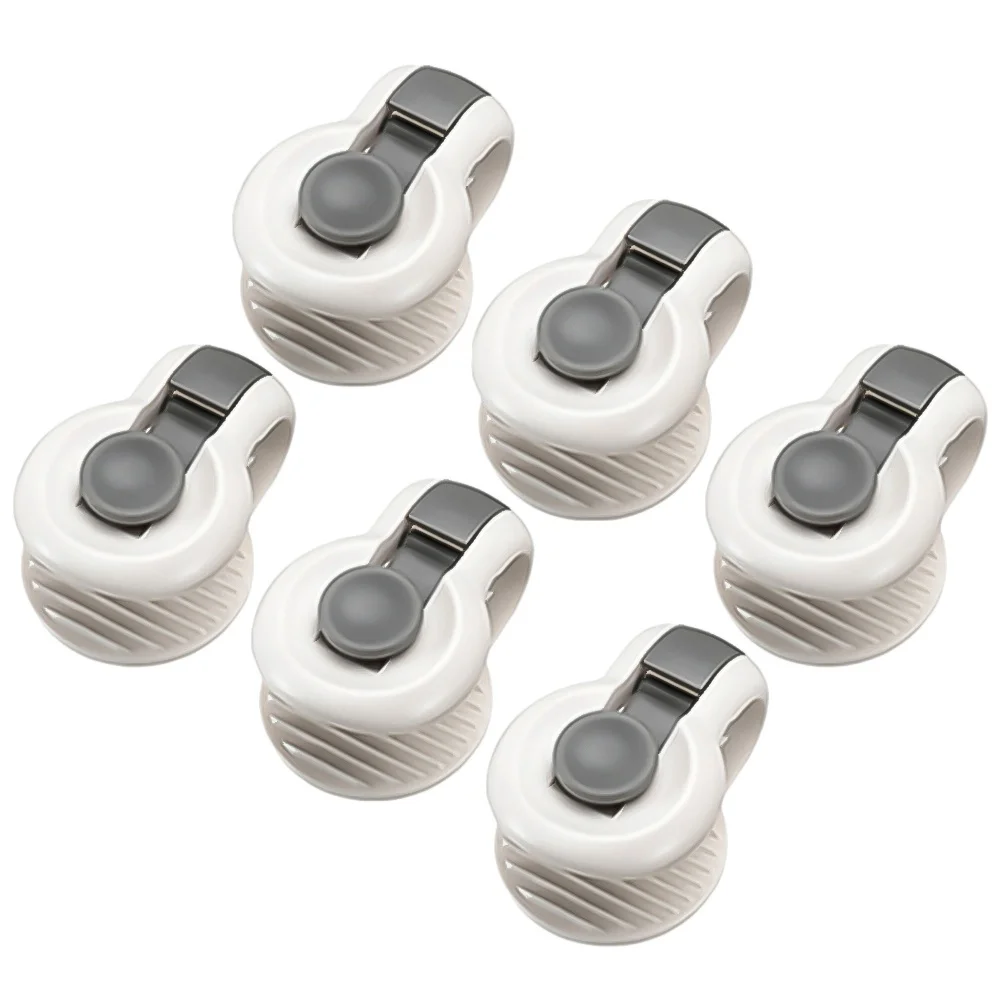 6 pcs Abs Duvet Corner Fastener Bed Sheet Clips For Mattress Pad Tablecloth Slipcovers Quilt Fixer Holder Grey
