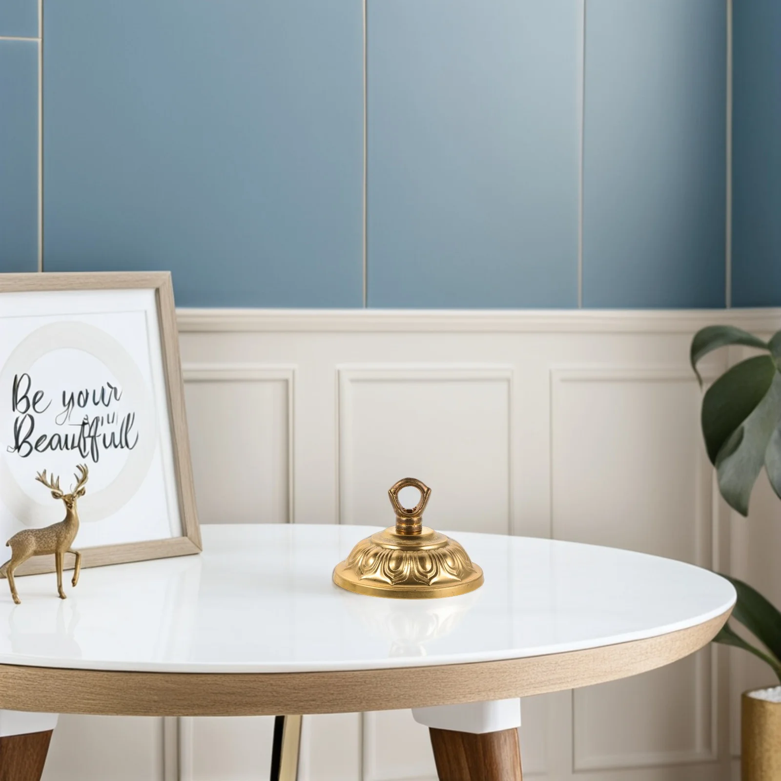 

1pcs Pendant Lamp Holder Copper Ceiling Light Base For Indoor Lighting Hanging Socket Bracket Compatible With Led Bulbs