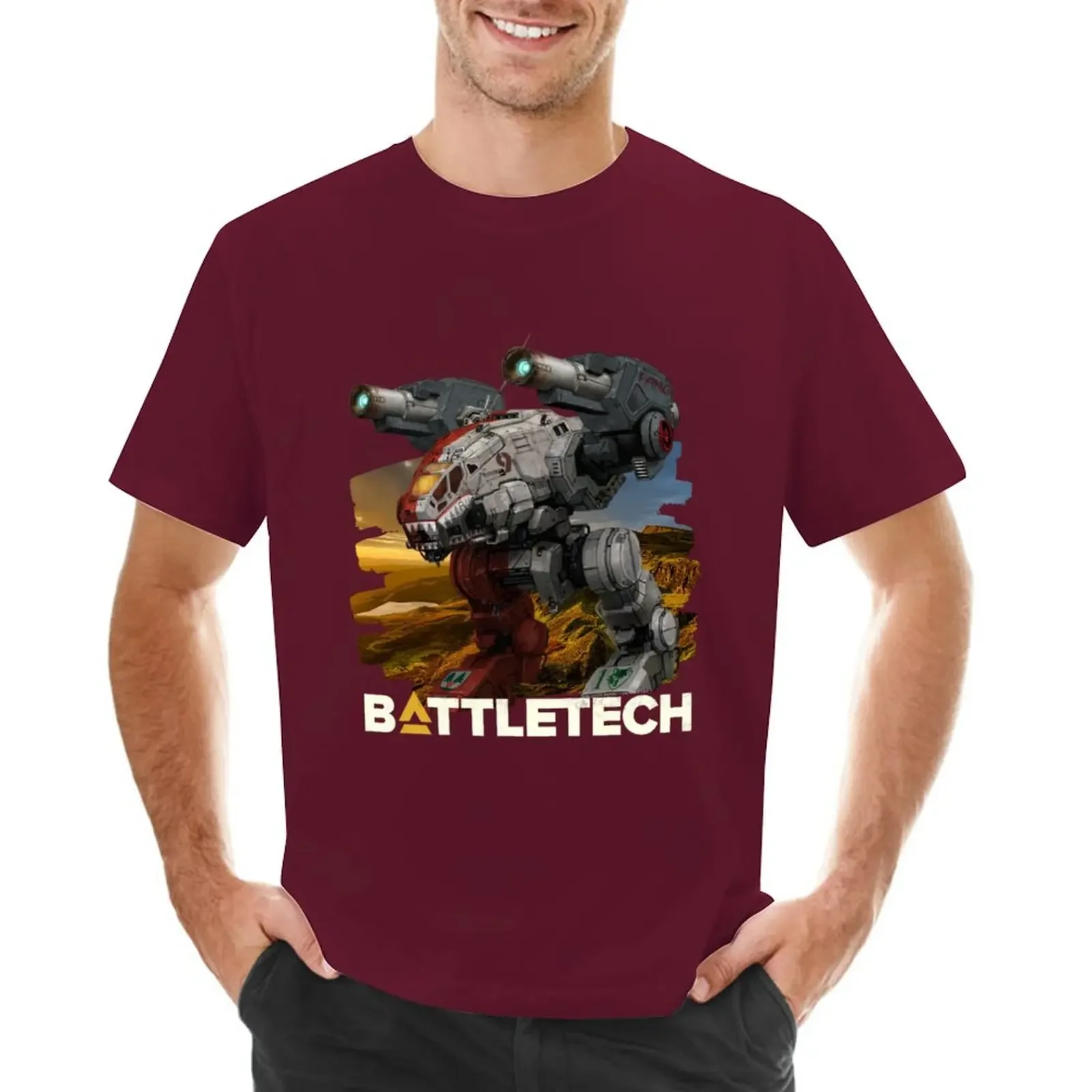 Sweat Shirts Man Clothes Men Graphic Mechwarrior Battletech. MWO. All Systems Nominal. Popout 3D Design V16 T-Shirt Oversized