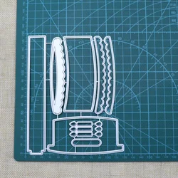 Birthday Cake with Candles Frame Metal Cutting Dies DIY Scrapbooking Photo Album Decorative Embossing Stencil Paper Card Crafts