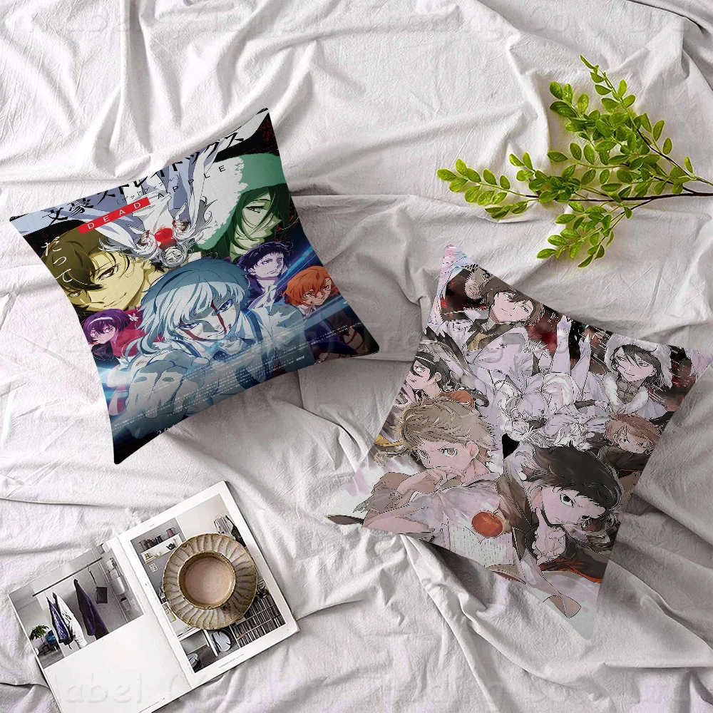 Bungou Stray Dogs Pillowcase Toon Gift Cushion Cover Bedroom Home Sofa Chair Seat Decor Pillow Case