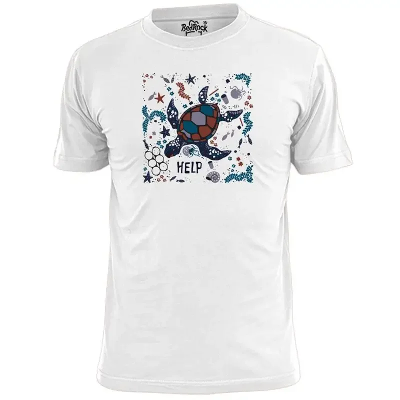 Mens Turtle Help T Shirt Conservation Greenpeace