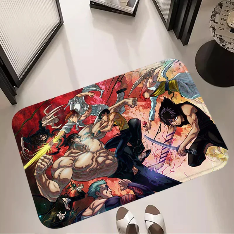 Non-slip Mat Bedside Carpet YuYu Hakusho Foot Carpets Entrance Doormat Interior Rug Floor Mats Home Kitchen Living Room Decor