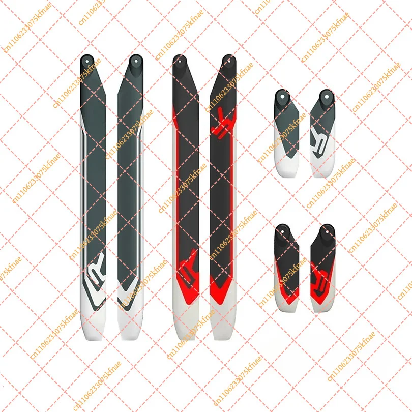 360MM 380MM 420MM 520MM 700MM Carbon Fiber Main Tail Paddle for RC Helicopter 3D Flight