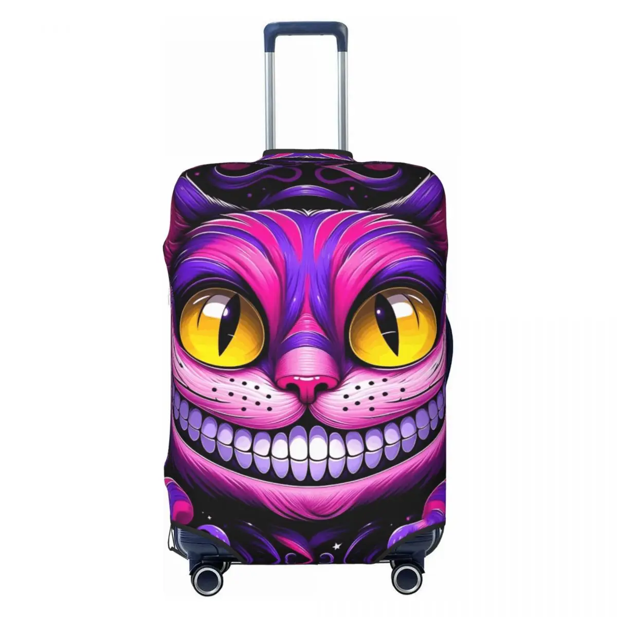 

Custom Cheshire Cat Suitcase Cover Alice In Wonderland Manga Cruise Trip Holiday Strectch Luggage Supplies Protection