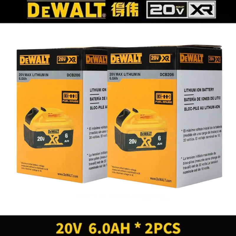 Q Original DeWalt 6Ah/5Ah/ 20V battery replaceable DCD887 DCD805 DCF860 Dcd796 DCG406 DCF880 DCF512 DCD805 power tools battery image 3