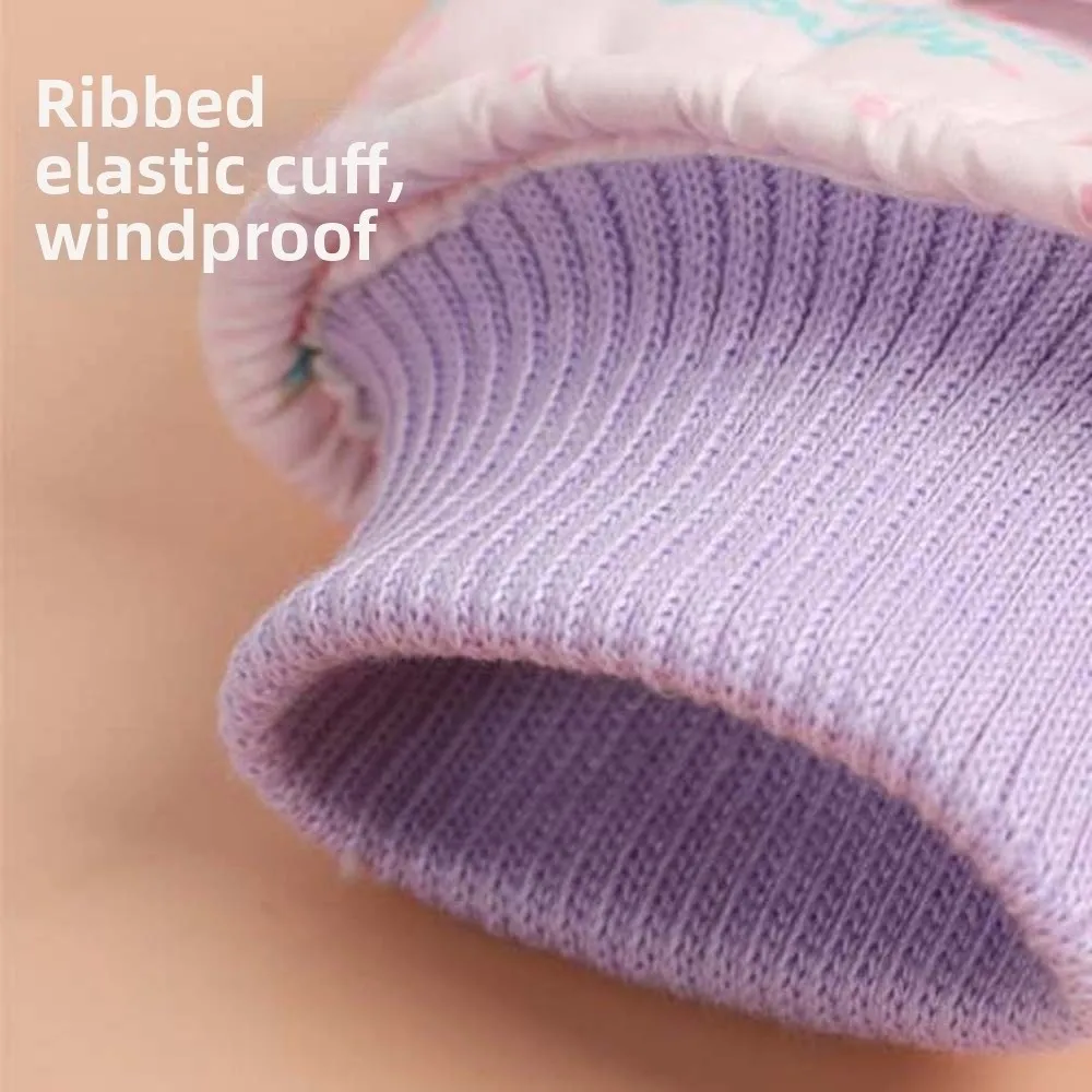 Fleece Liners Ski Mittens Anti-splash Water Touchscreen Thermal Gloves Adjustable Non-slip Snow Mittens Camping