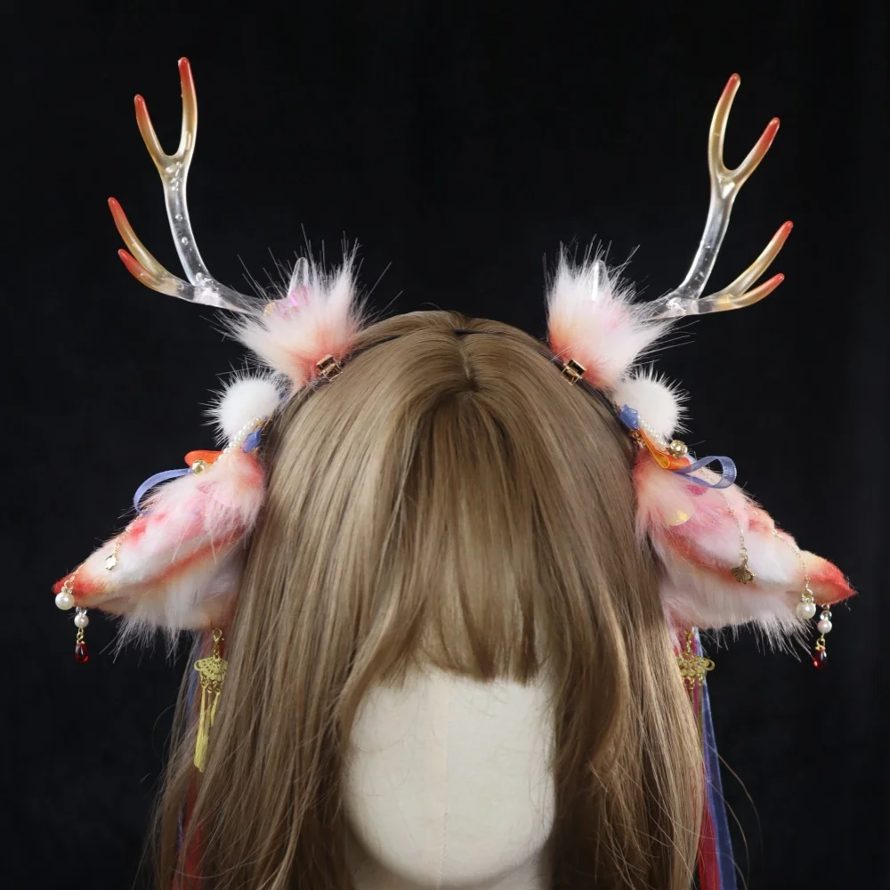 New Product Original Handmade Beast Ear New Year Special Koi Dragon Ear Hair Hoop Lolita Headwear Cosplay Accessories