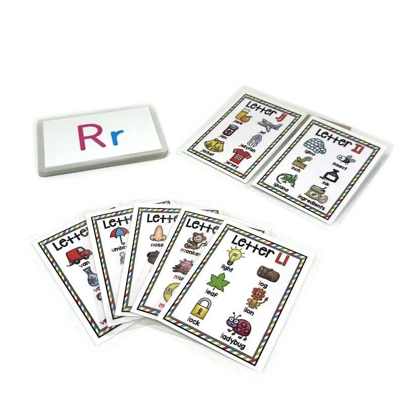

《Plastic waterproof English learning cards》Waterproof Plastic English Learning Cards for Durable Practice Use Enlightenment