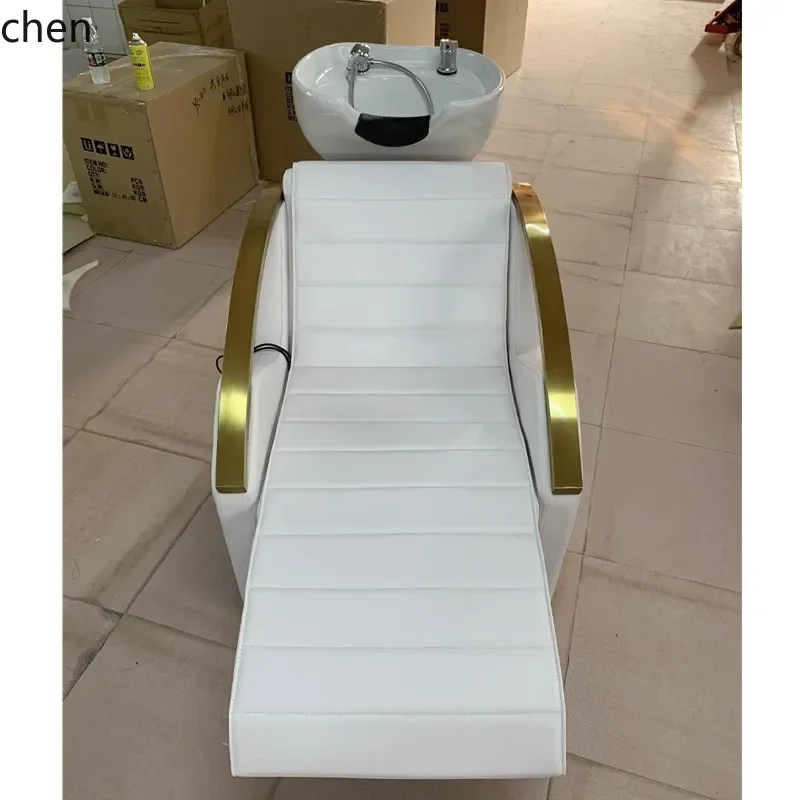 b7-  Barber Shop Electric Massage Shampoo Bed Hair Salon Fully Automatic Intelligent Multi-Function Washing Bed