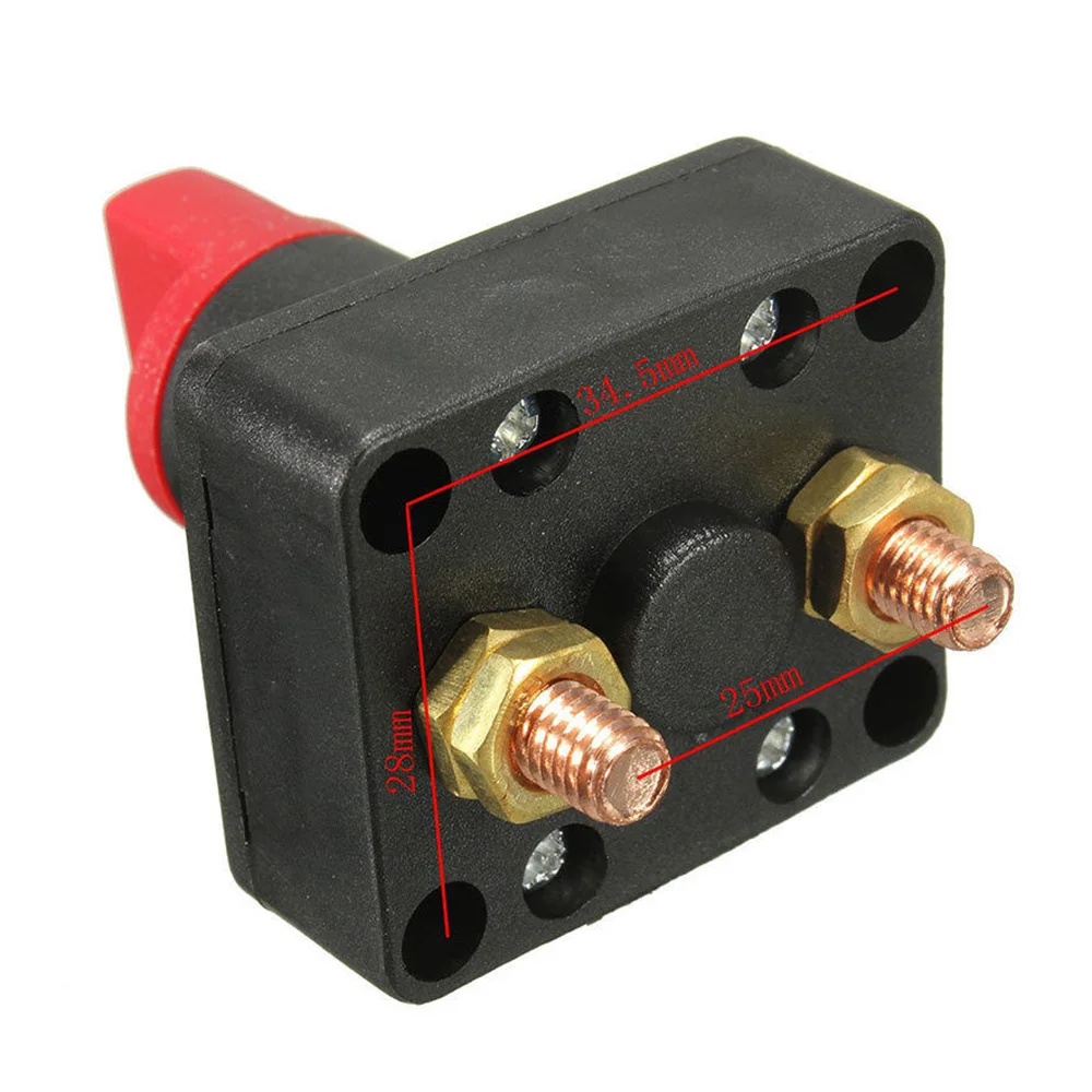 Auto Battery Disconnect Switch  12V 300A  Two Switch Positions Cut Off Isolator Battery Disconnect  Switches & Relays For Car