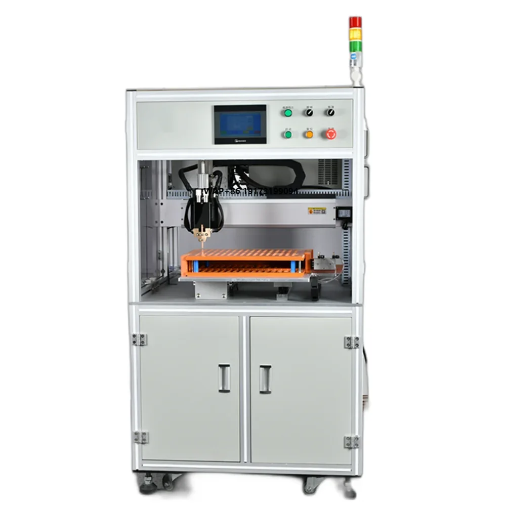 Automatic 18650 21700 26650 32700 Lithium Cylindrical Battery Pack Single Side Welding Machine Battery Spot Welder