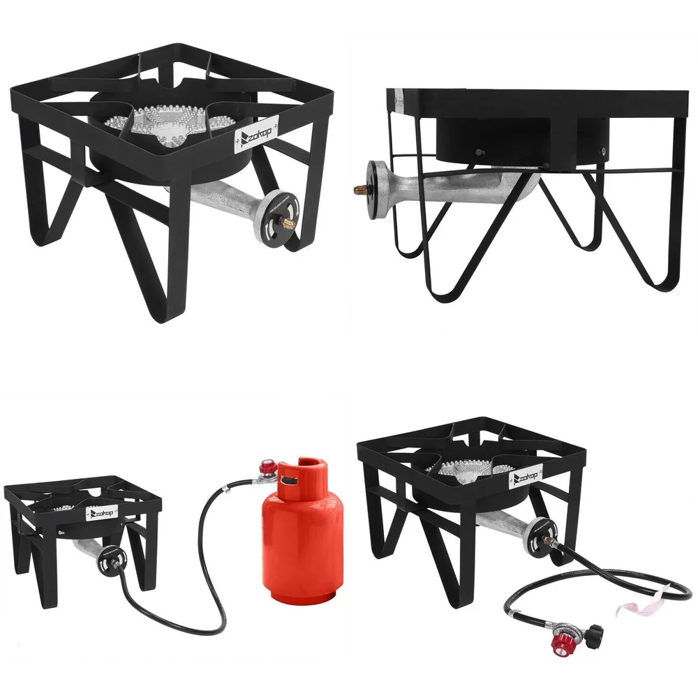 

bbq grillsPortable Propane Gas Grill Outdoor BBQ Cooker High Output 200000 BTU Square Stove for Camping and Cooking