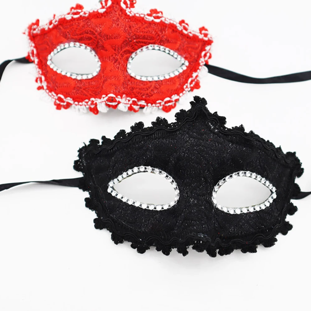 Dragon Pattern Cloth Half Face Mask Halloween Party Props Masquerade Mask Costume Accessories Colorful Half-Face Mask