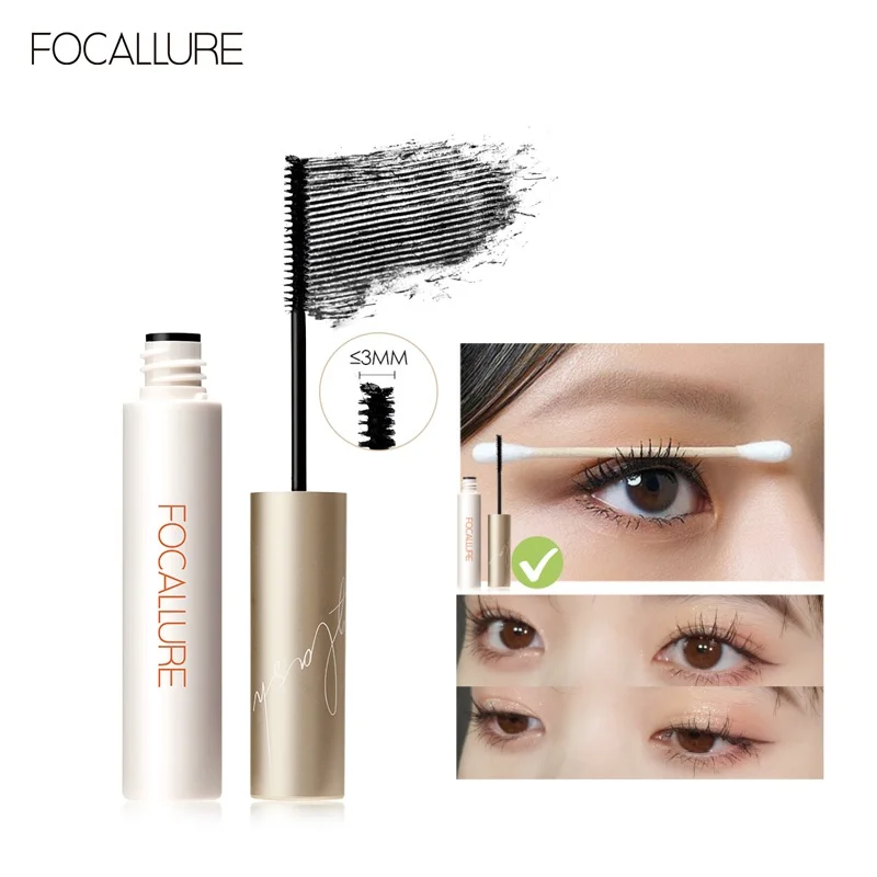 FOCALLURE 4d Eyelash Mascara Non Caking Super Lengthening Curling Mascara Makeup Natural Eye Lash Extension Black Brown