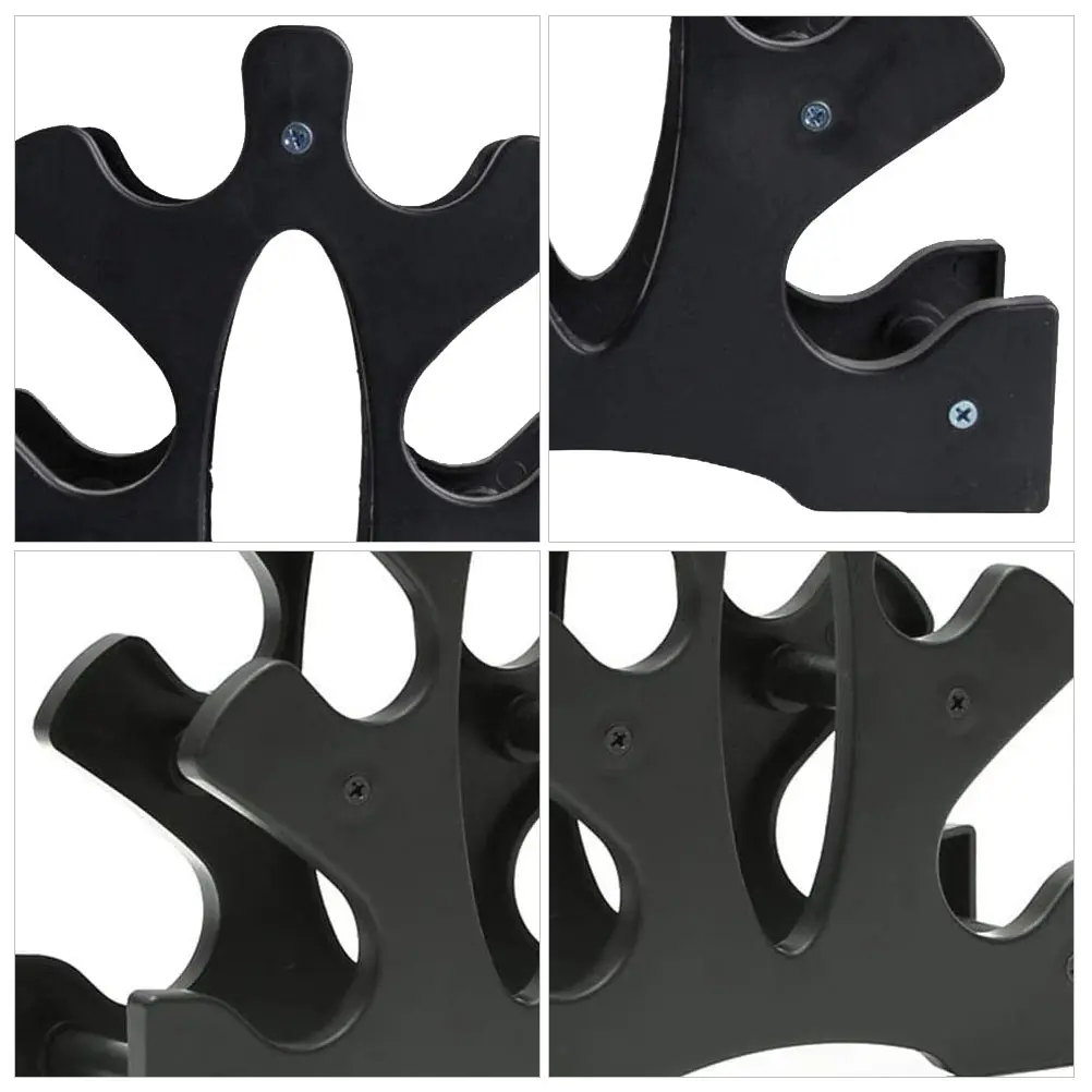 

1pc Dumbbell Rack Multilevel Storage Holder Gym Accessories Dumbbell Organizer Pp Material Tripod Design Floor Protection