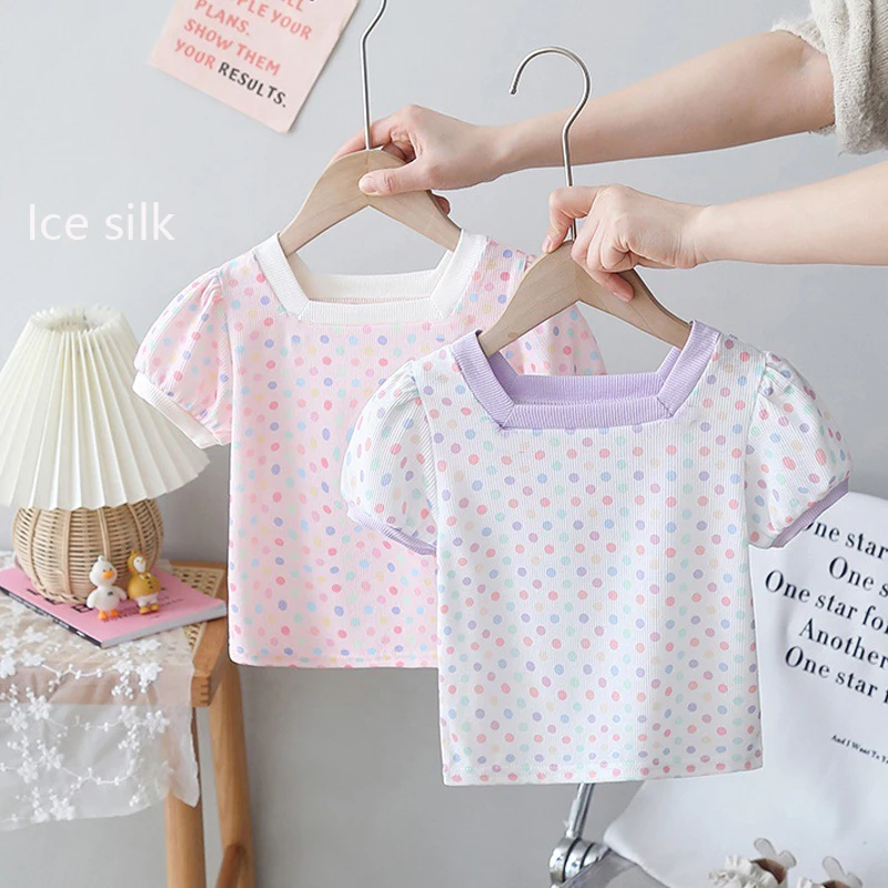 Girls' Ice Silk Pol… - image
