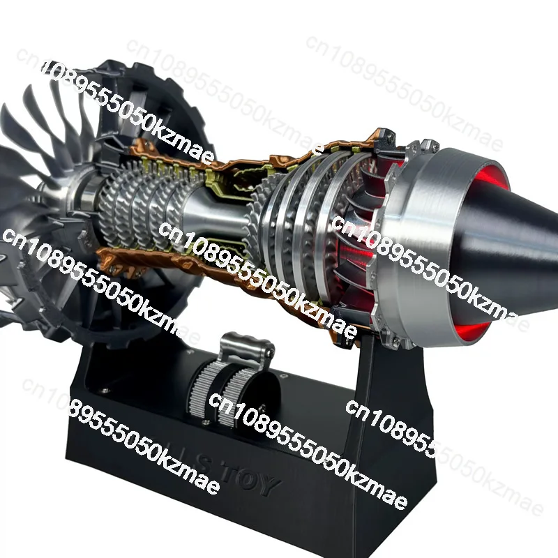 A380 Trent 900 Aircraft Engine Model | 1/16 Scale Turbofan Blade, Electric Ornament Gift (Finished Product/DIY Kit)