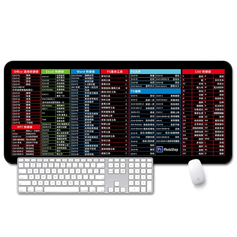 Cute Gaming Mouse Pad Large Mouse Mat Laptop Space Writing Desk Mats 80x30cm Computer Gamer Keyboard Deskpad Mousepad for PC