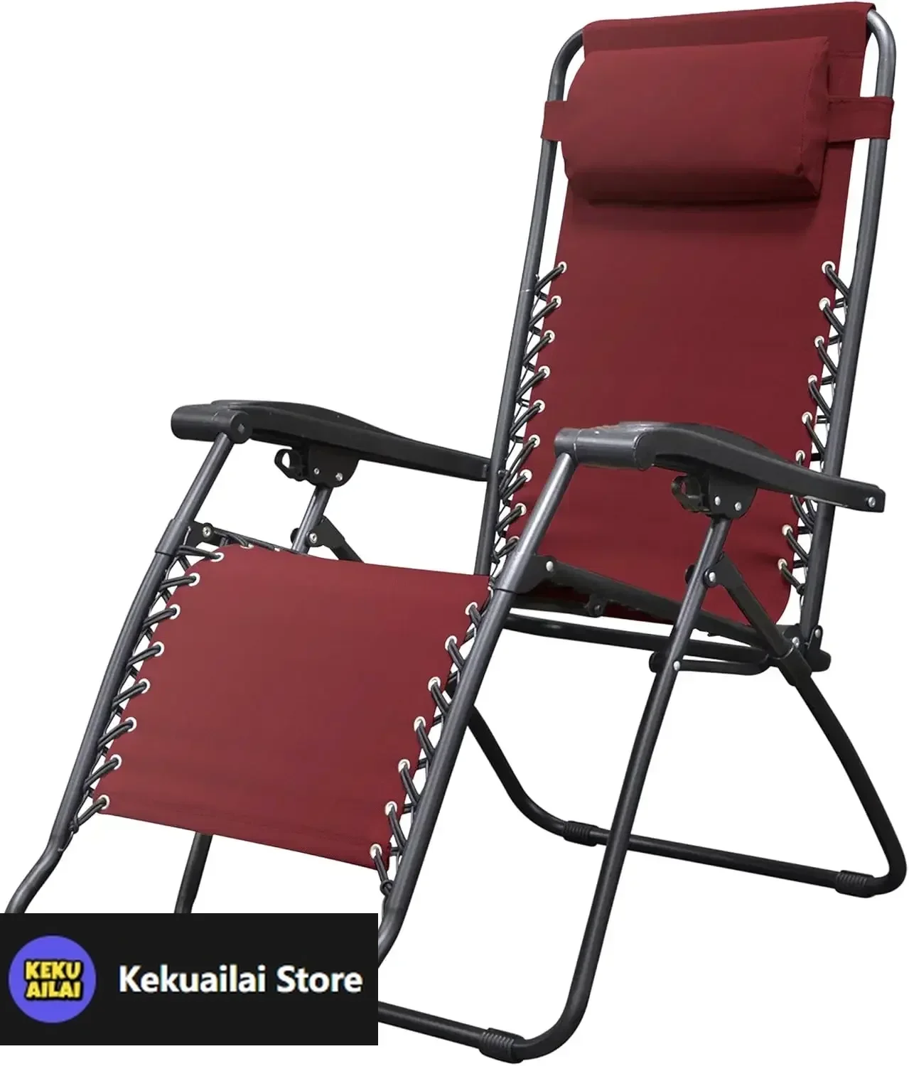 

Sports Zero Gravity Outdoor Portable Folding Camping Lawn Deck Patio Pool Recliner Lounge Chair for Adults, Adjustable Headrest