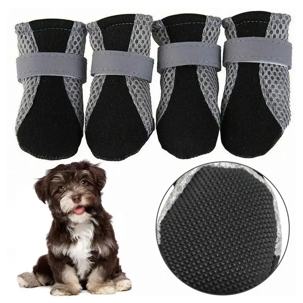 Impermeável Meias Sapatos para Pet Dog, Dog Acessórios, Decoração Suprimentos, Vestuário, P1U1