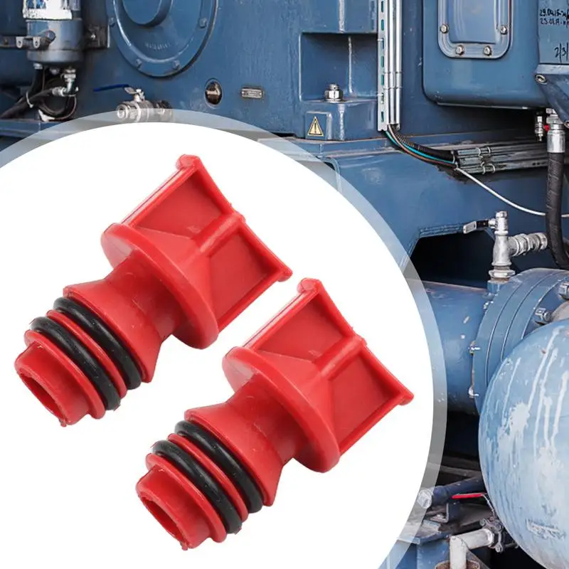 エアコンプレッサーオイルプラグオイルブリーザーキャッププラグ 2x 軽量 17 ミリメートルおねじ修理交換車の車両のメンテナンス