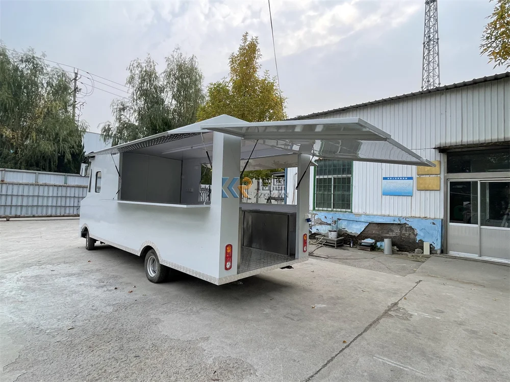 Reboque de comida elétrico móvel cozinha café sorvete carrinho comcesão personalizada caminhão de comida van lanche caminhão de cachorro-quente