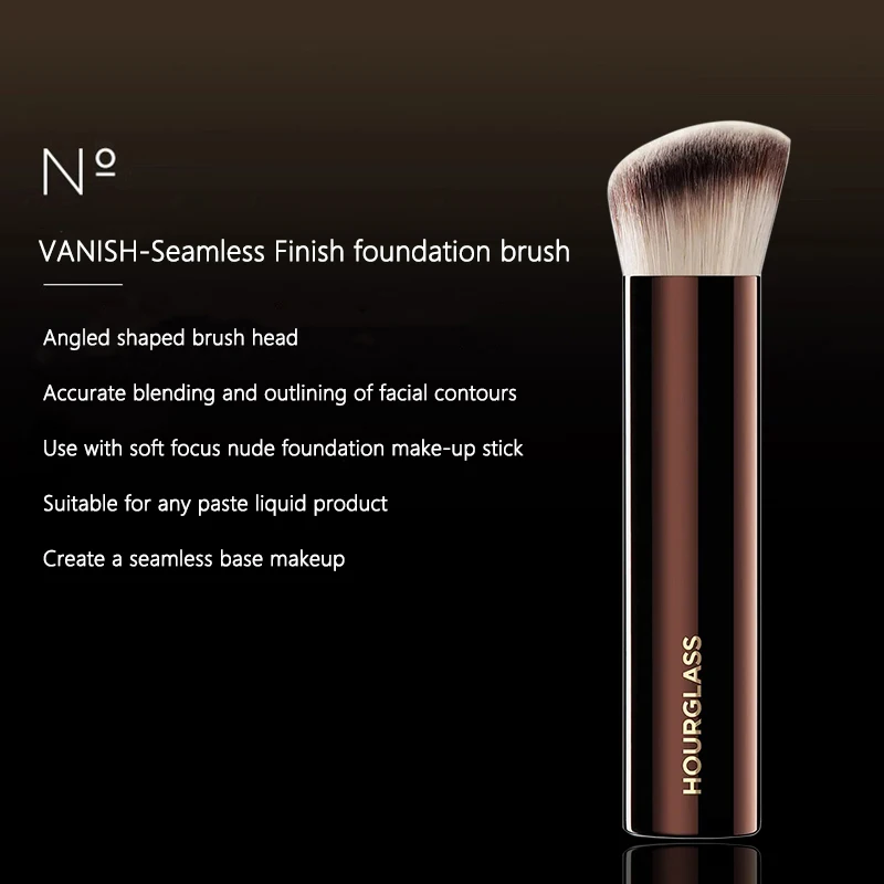 Hourglass Seamless Finish Foundation Brush Angled Foundation Brush Face Buildable Coverage Liquid Cream Foundation Makeup Tool