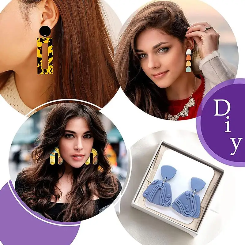 Polymer Clay Earring Cutter Set for DIY Jewellery Making