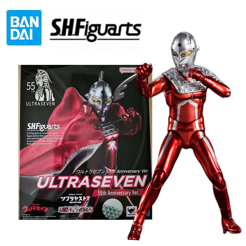 

In Stock Bandai S.H.Figuarts SHF ULTRAMAN Ultraman ULTRASEVEN 55th Model Kit Anime Action Fighter Finished Model PVC TOY Gift