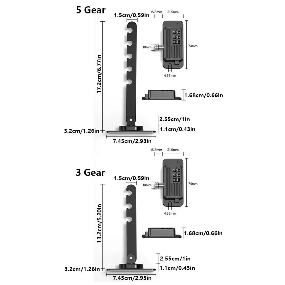 Self-adhesive Window Safety Lock Punch-free Anti-pinch Coded Lock System Rust-proof Strong Fixation Digital Password Lock