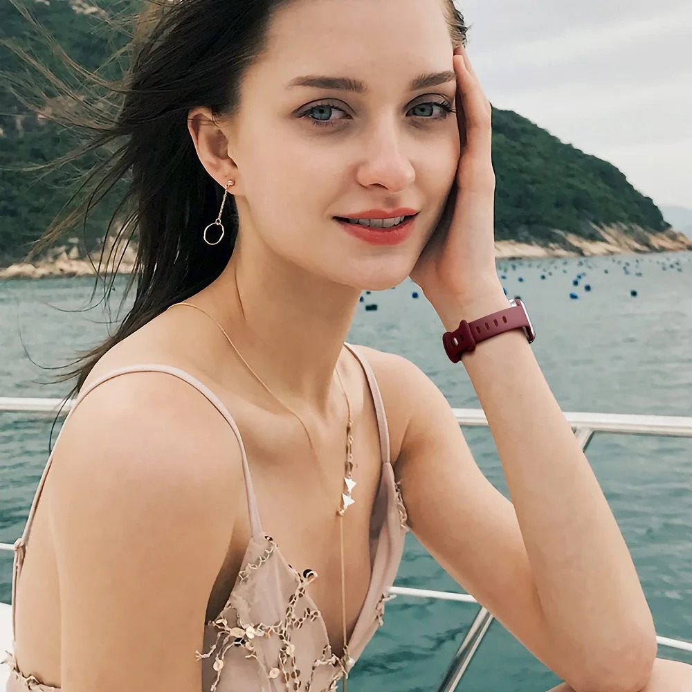 YAYUU ضئيلة سيليكون الفرقة ل سوار ساعة يد آبل 38 مللي متر 42 مللي متر 40 مللي متر 44 مللي متر 41 مللي متر 45 مللي متر رقيقة لينة ضيق حزام ل iWatch سلسلة 7 6 5 4 ...