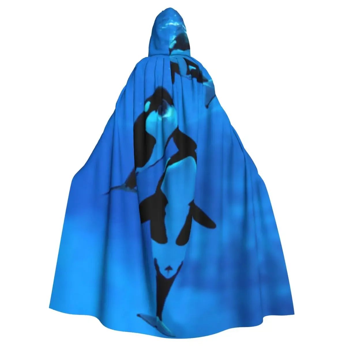 

Hooded Cloak Unisex Cloak with Hood Killer Whale Cloak Vampire Witch Cape Cosplay Costume