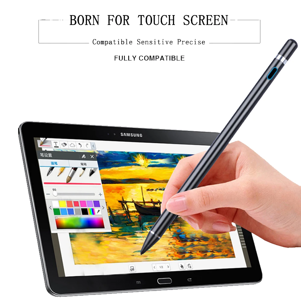 Capacitive Touch Screen Pencil Stylus Pen for Apple iPad Pro 1 2 Air 3 4 Mini 5 6 iPhone Xiaomi Huawei Tablet IOS Android Phone