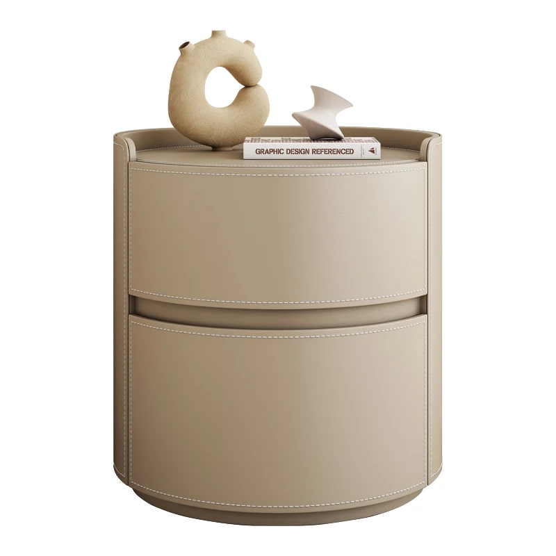 

Bestseller Small Round Solid Wood Bedroom Modern Luxury Bedside Table Wooden Bedside Table